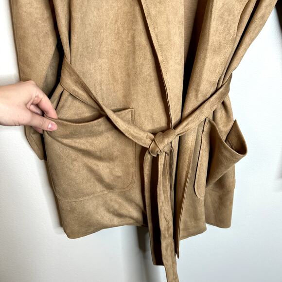 Level 99 Suede Tie Waist Jacket - Picture 2 of 5